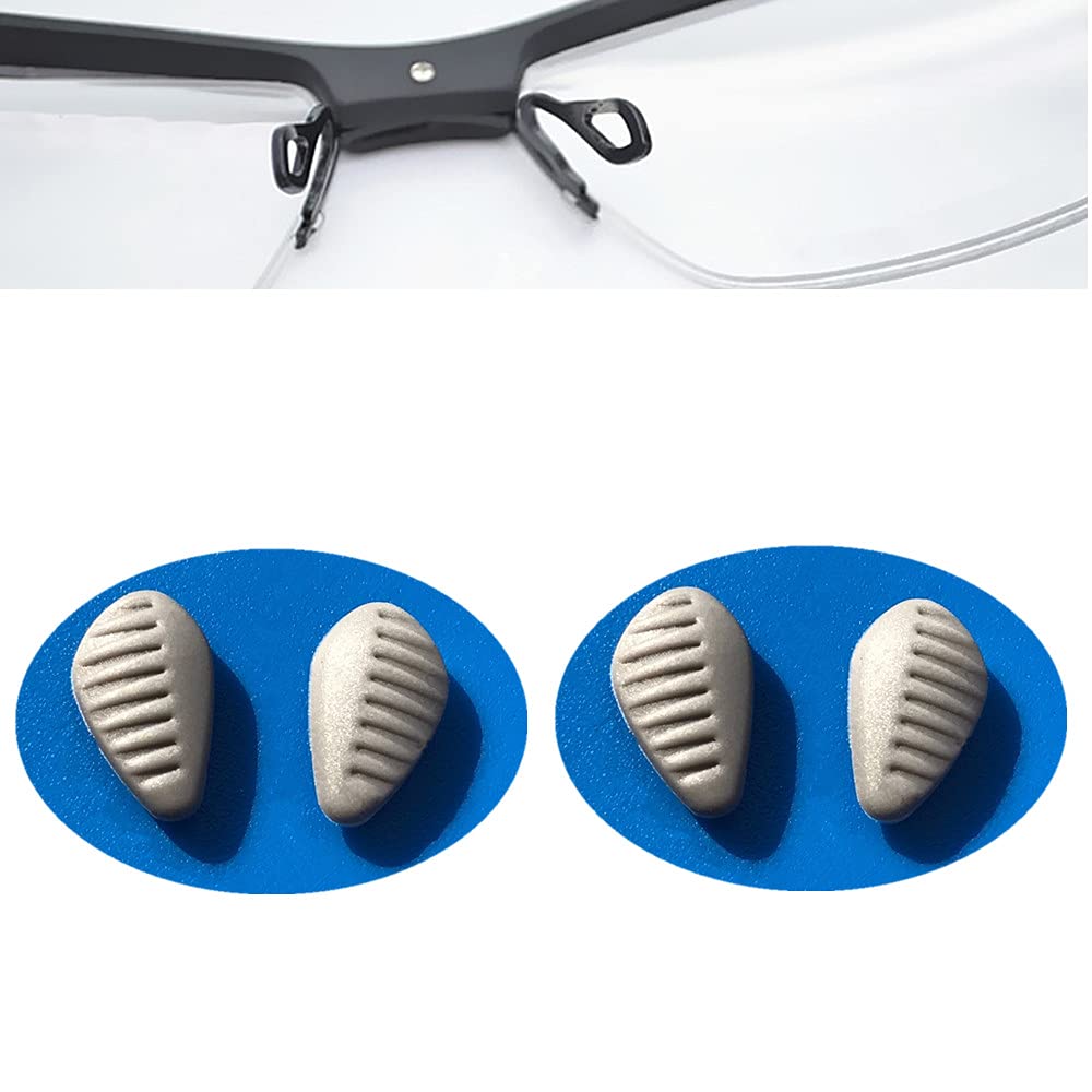 BEHLINE grey silicone nose pads for eyeglasses - pair 1