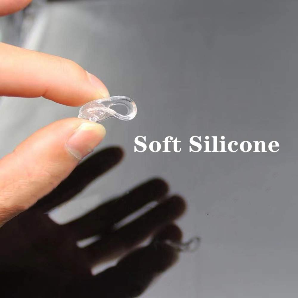 Anti-slip silicone nose pads prevent glasses from slipping