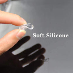 Anti-slip silicone nose pads prevent glasses from slipping