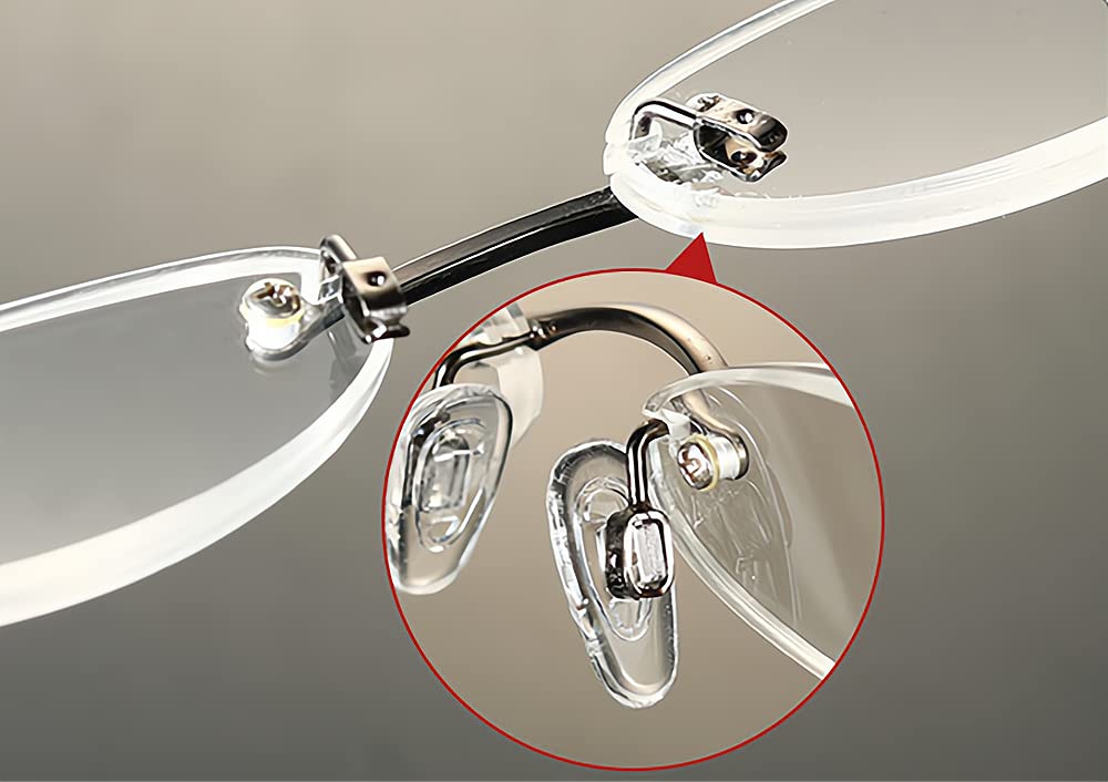 Teardrop hollow silicone nose pad design detail