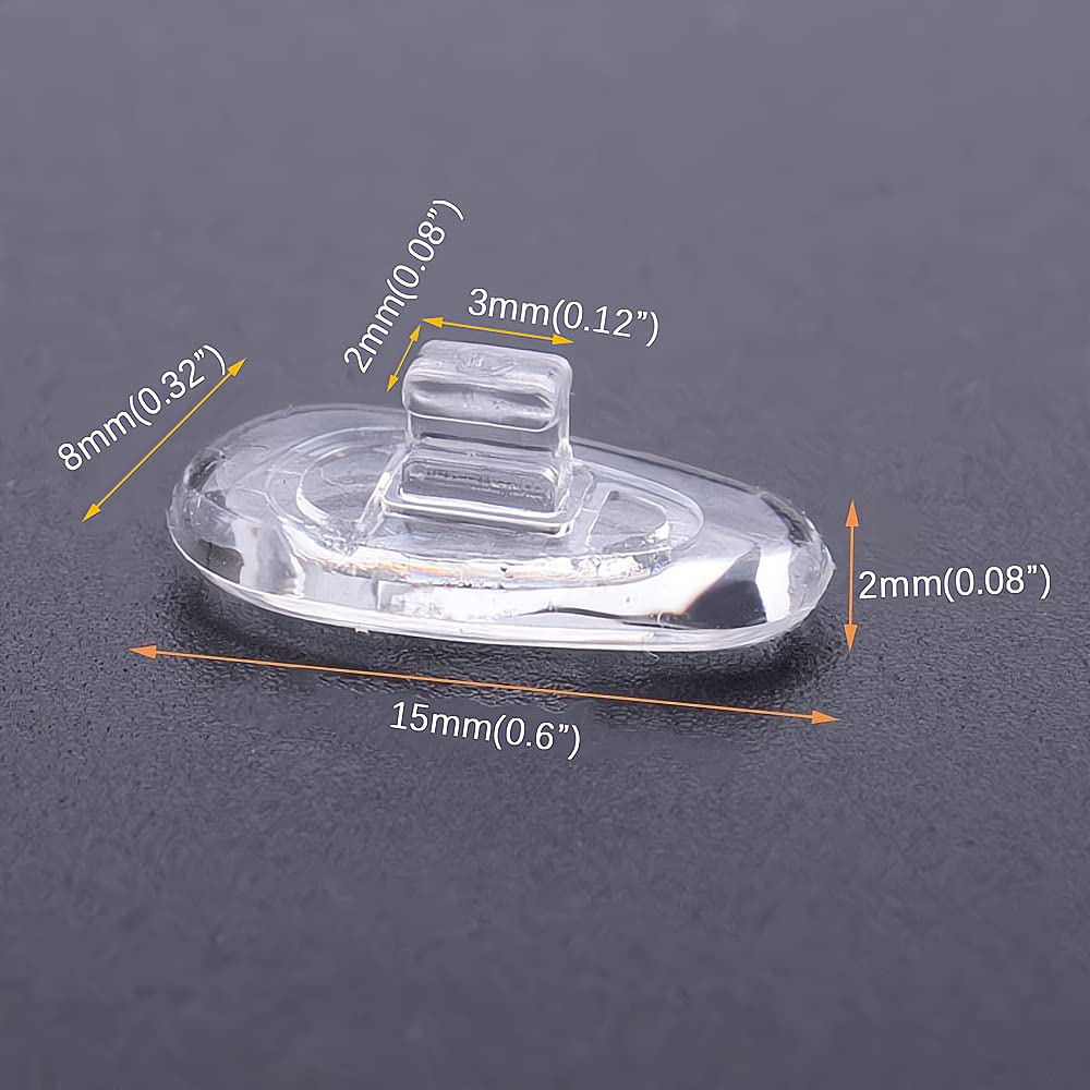 Package contains 5 pairs of nose pads and cleaning cloth