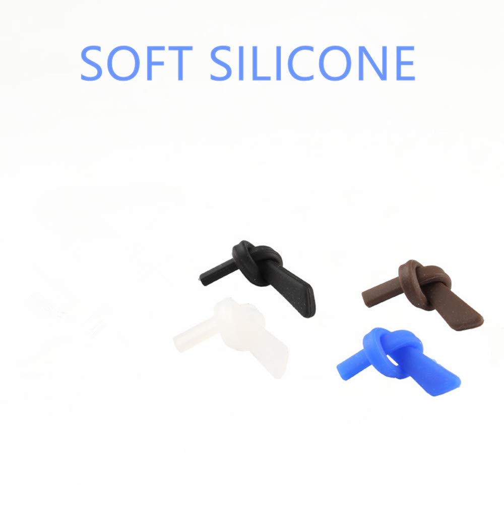 Lightweight silicone temple end tips for eyewear