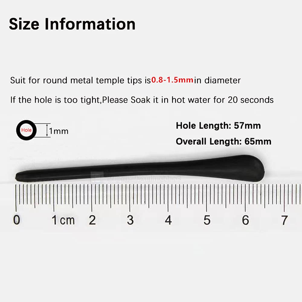 BEHLINE silicone eyeglass temple tips — blue