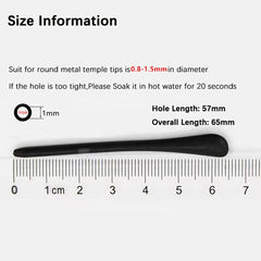 BEHLINE silicone eyeglass temple tips — blue