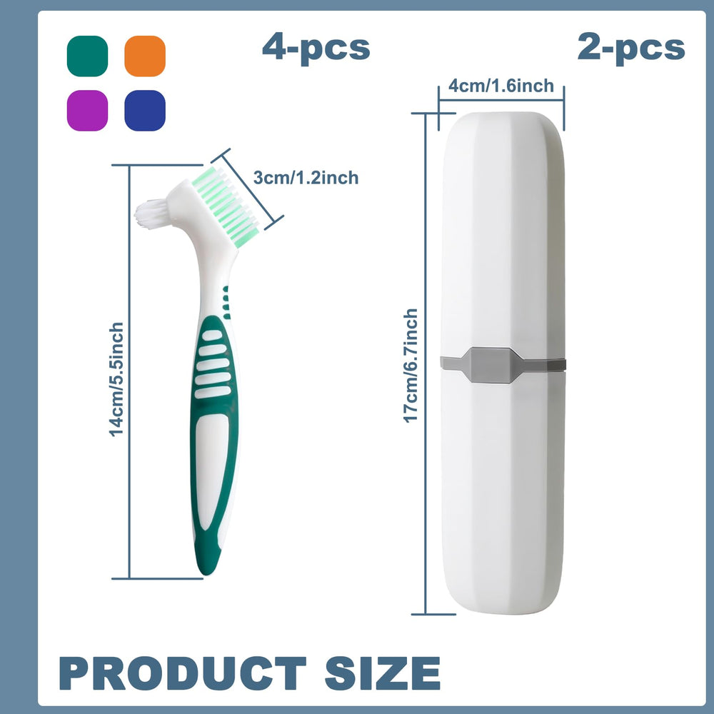BELEFU dual-sided denture brush green variant