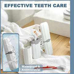 BELEFU dual-sided denture brush orange variant