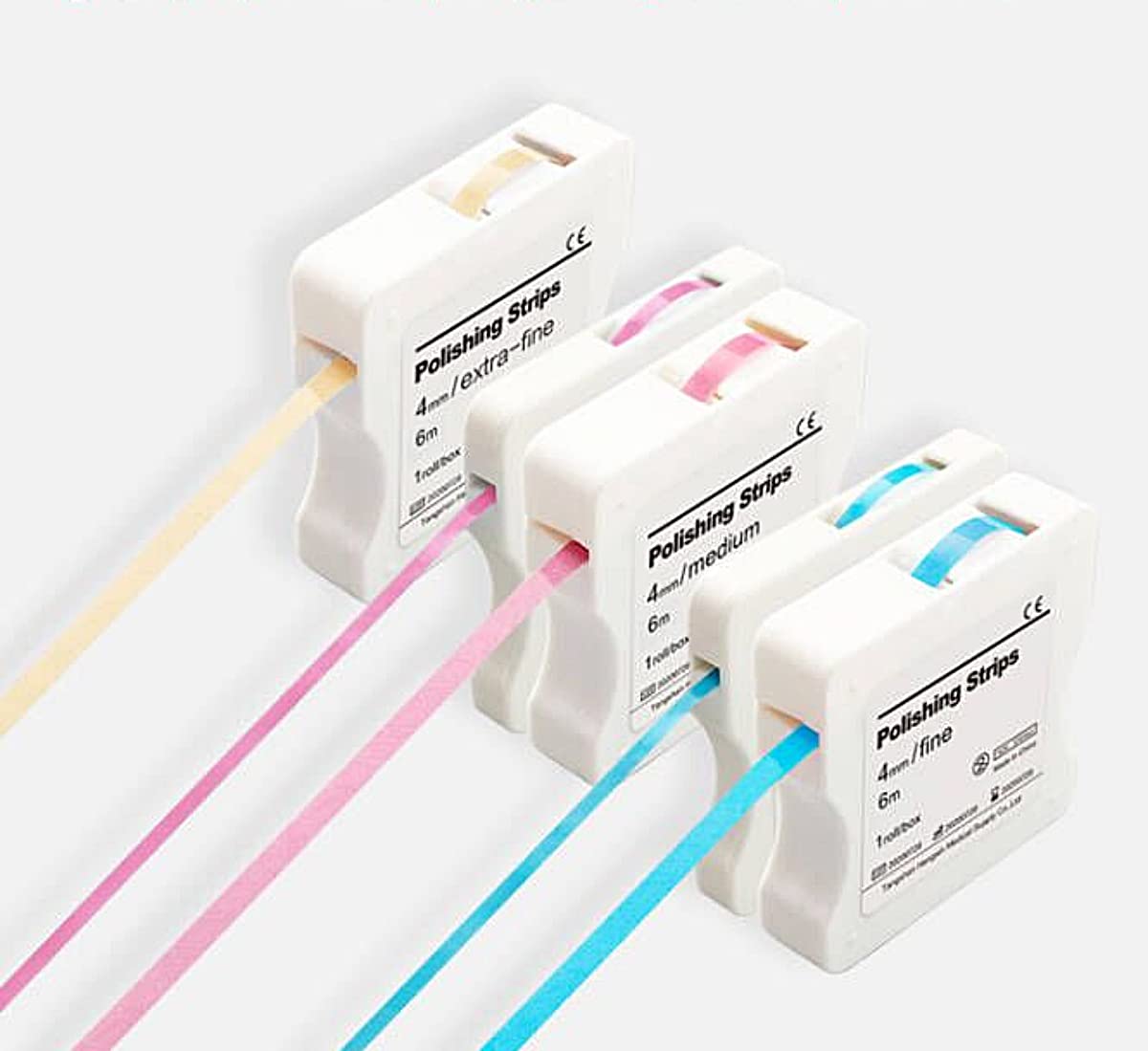 Roll of BELEON polishing strips with packaging