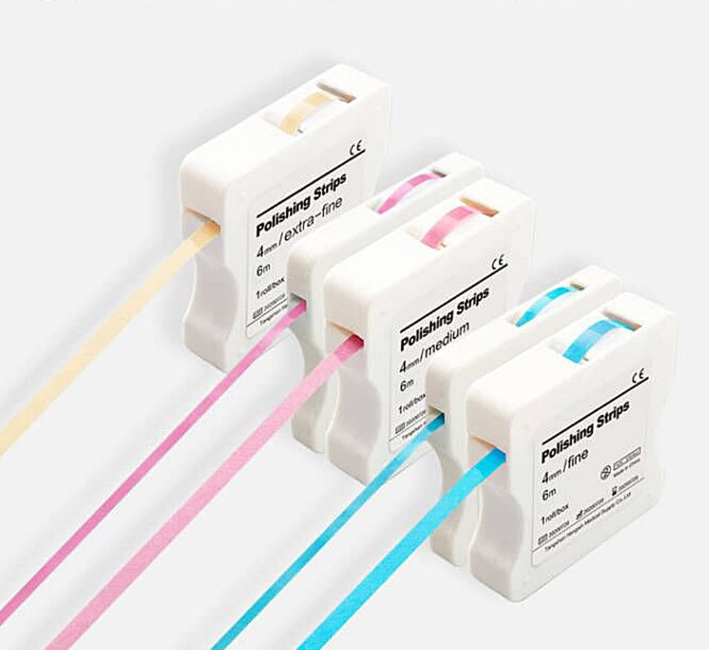 Roll of BELEON polishing strips with packaging