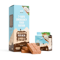 Beleon Goods For Life MRE 7days coconut biscuit bars pack fuels quick energy for hikes.