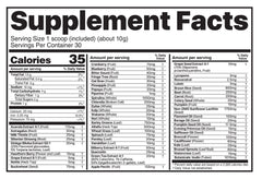 Serving Believe Supplements Superfoods+Greens Orange Vanilla Greens with fresh orange slices