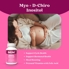 BeLive powder texture detail illustrating high‑potency myo‑inositol content and purity