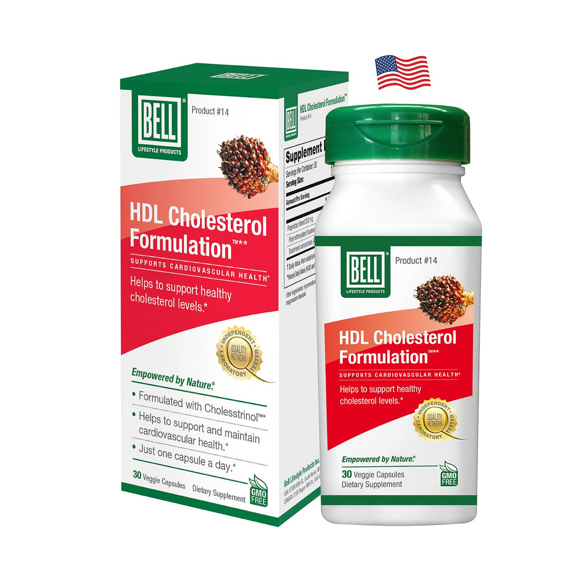 Bell HDL Cholesterol Formulation bottle on white background