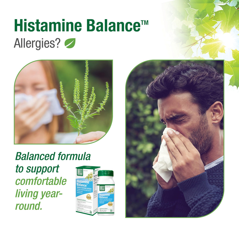 Close-up of Bell Histamine Balance veggie capsules