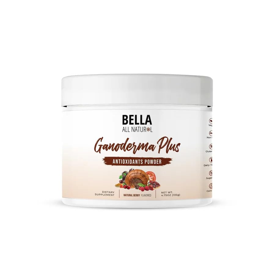 Bella All Natural Ganoderma bottle front view