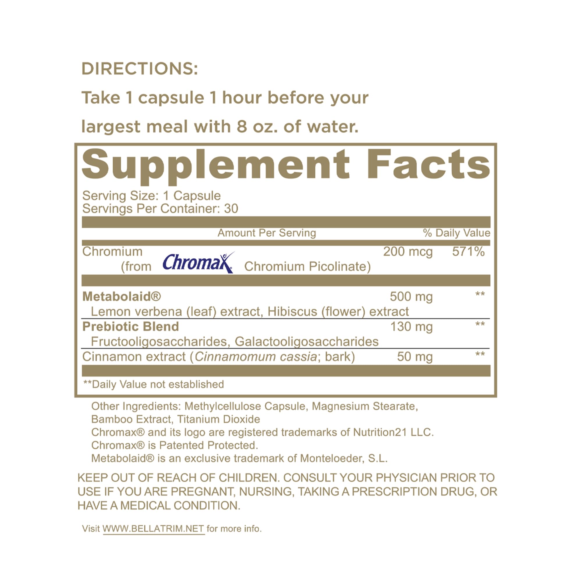 BellaTrim 30 capsules for women