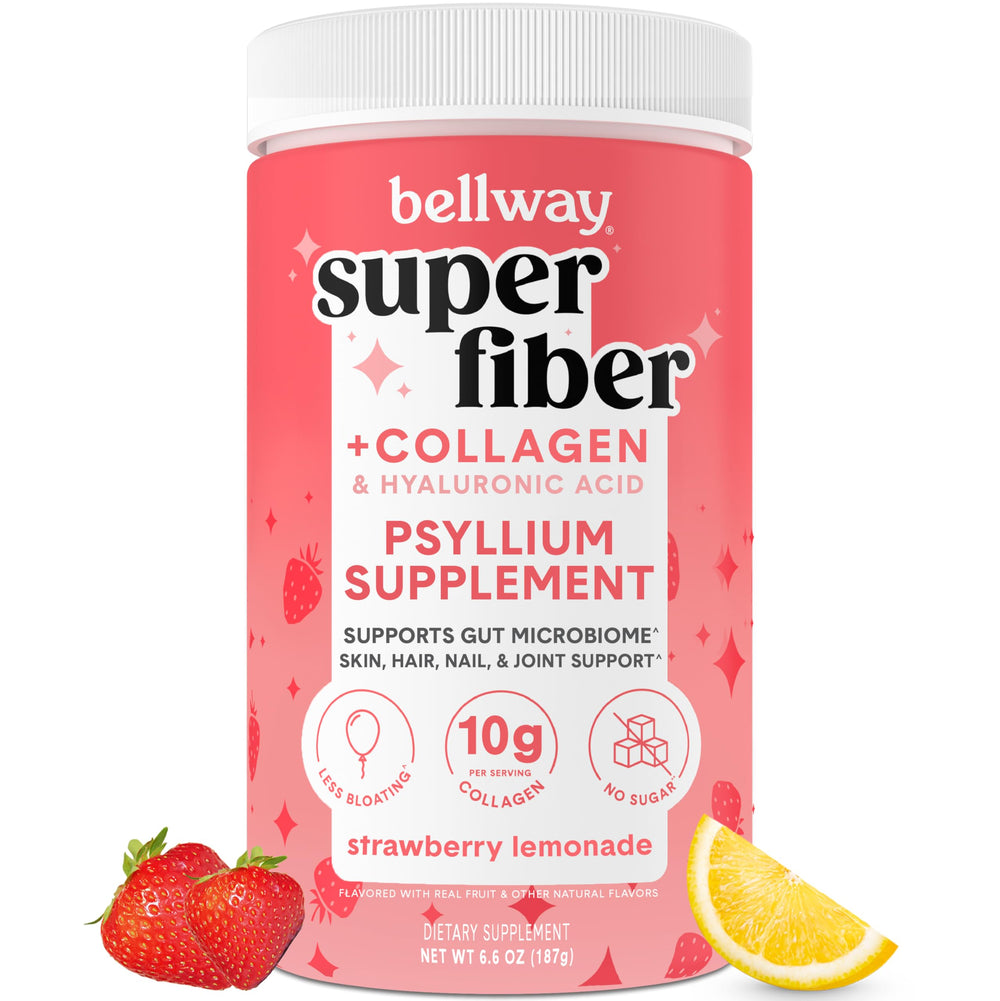 Hero image of Bellway Super Fiber Powder + Collagen Strawberry Lemonade