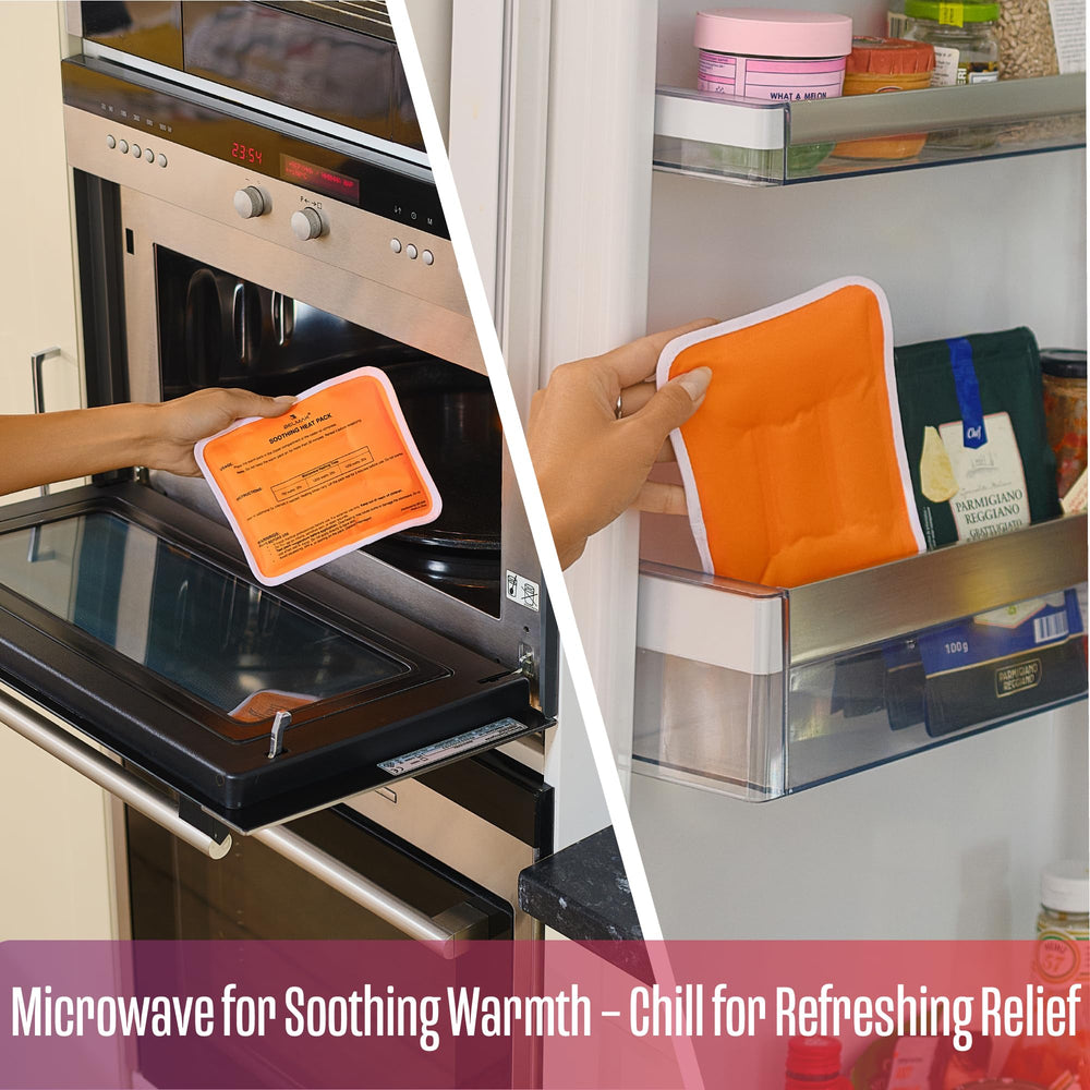 Reusable castor oil pack with wrap