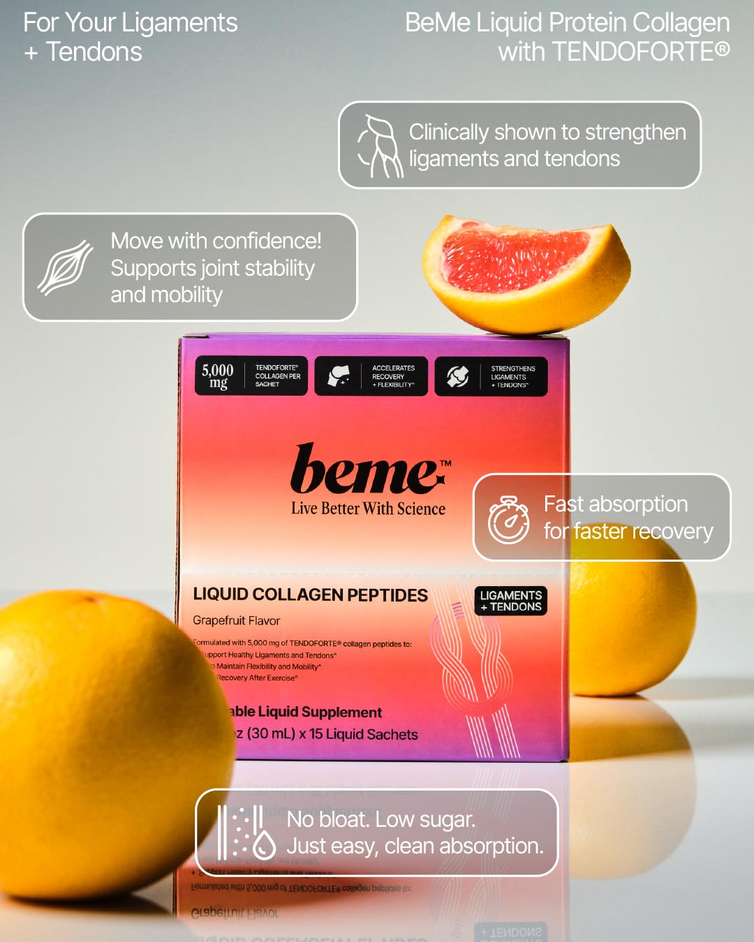 BeMe packaging label highlights German-engineered precision for consistent support.