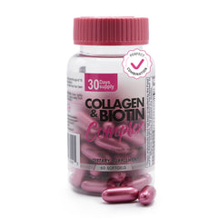 Bottle of Ben´Fit Collagen & Biotin Complex with 60 softgels