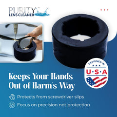 Eyeglass frame repair block tool handheld design