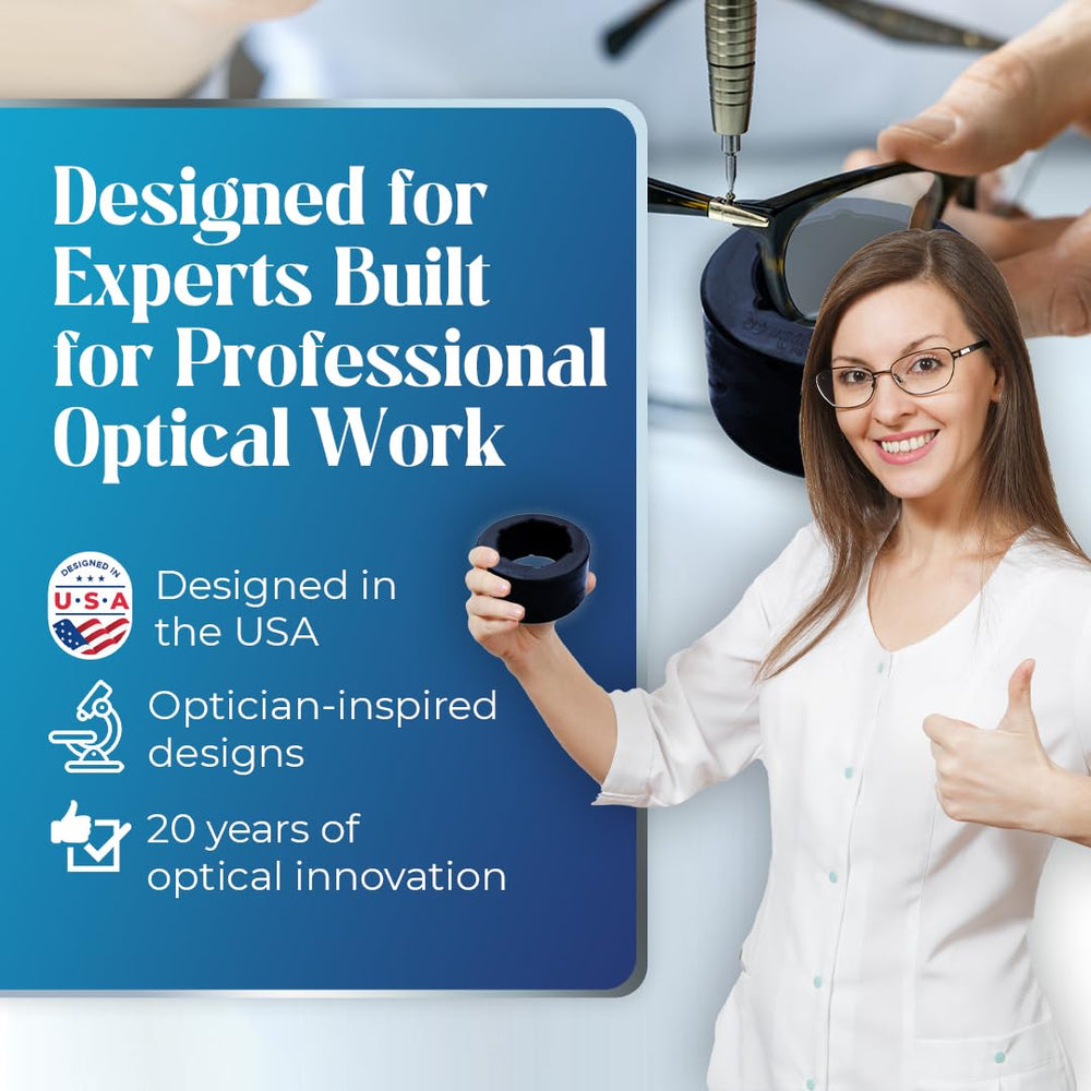 Portable eyeglass frame repair tool for technicians on the go
