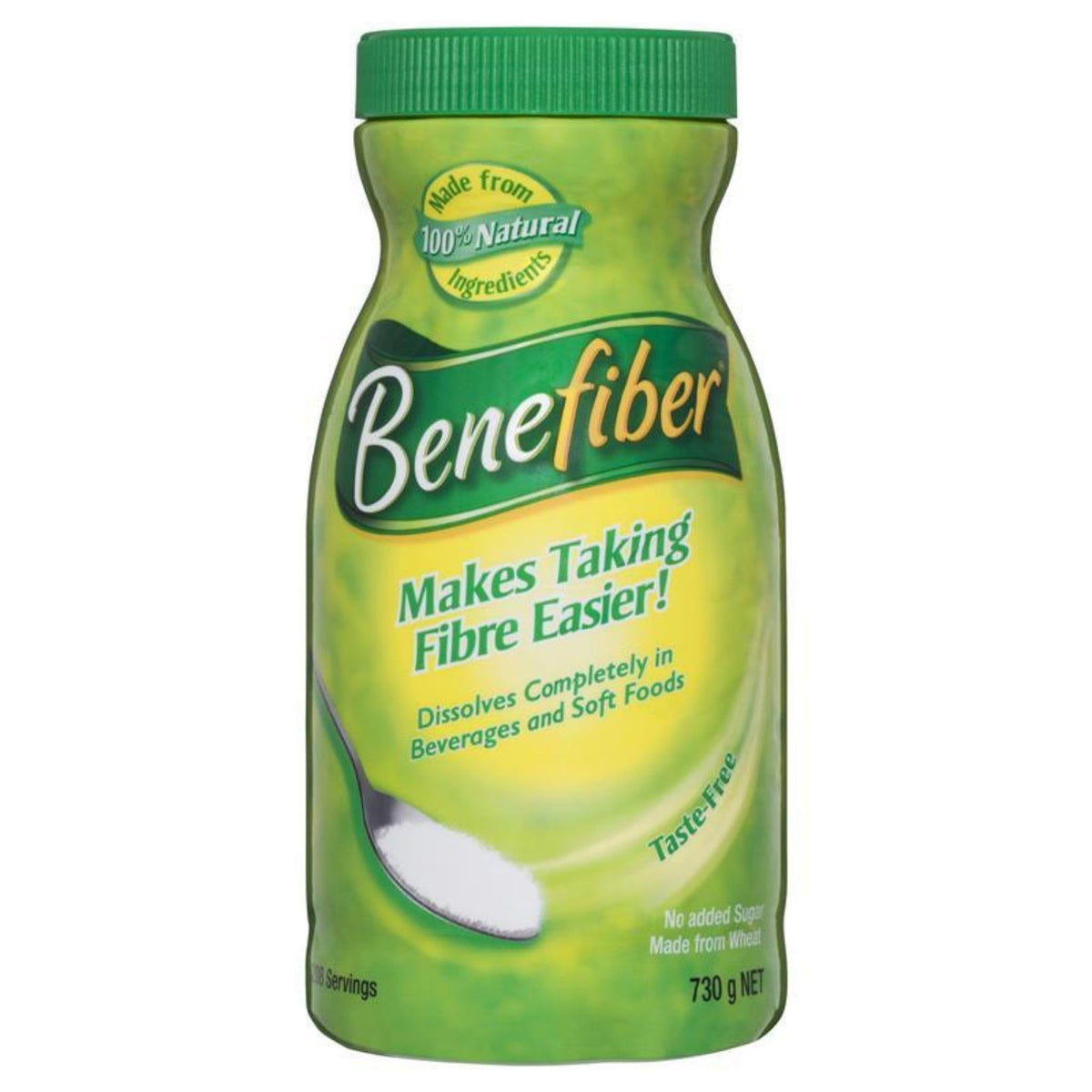 Benefiber Original Prebiotic Fiber powder in a 730g jumbo tub
