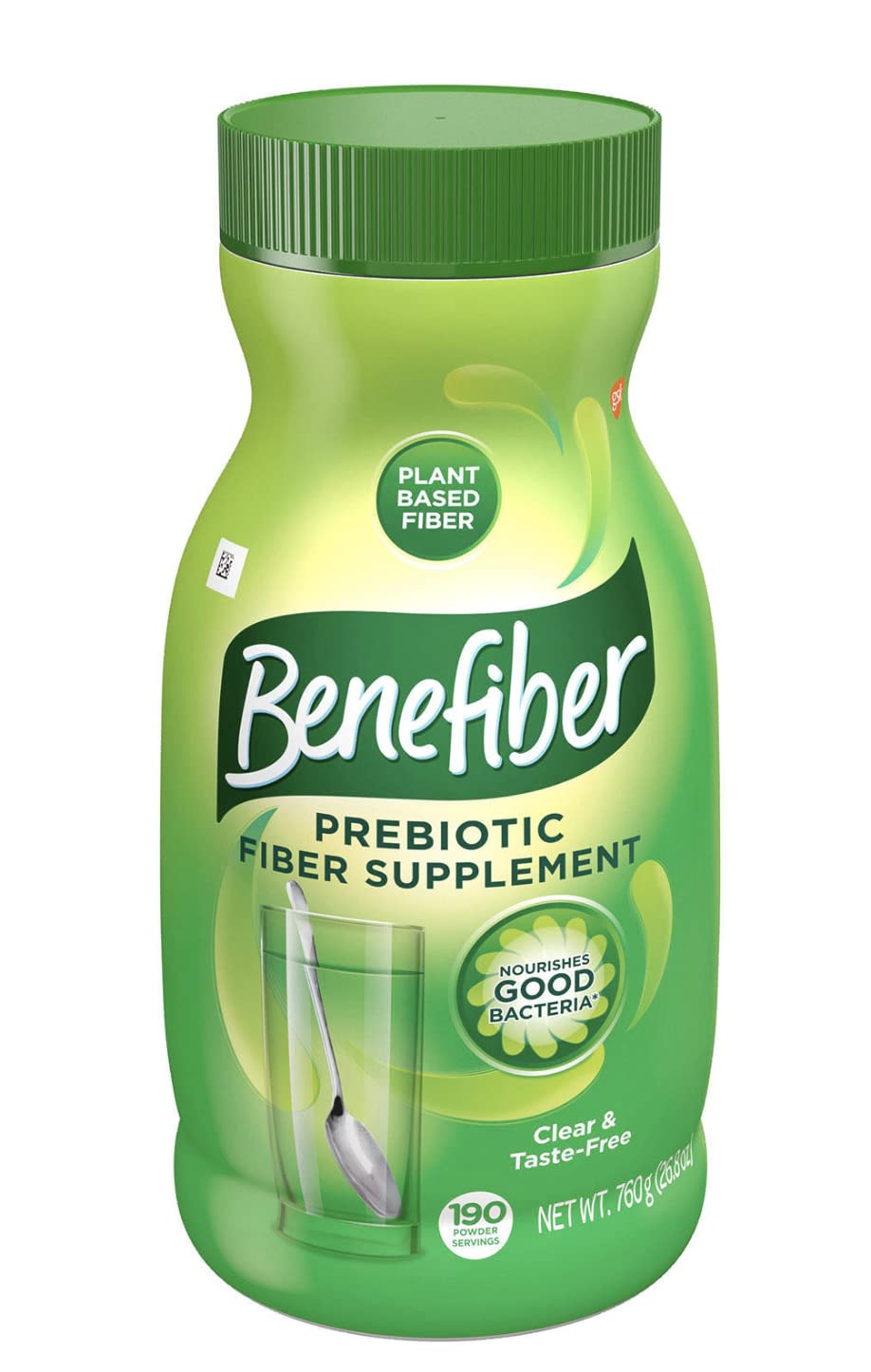 Benefiber 760g container with 190 servings label