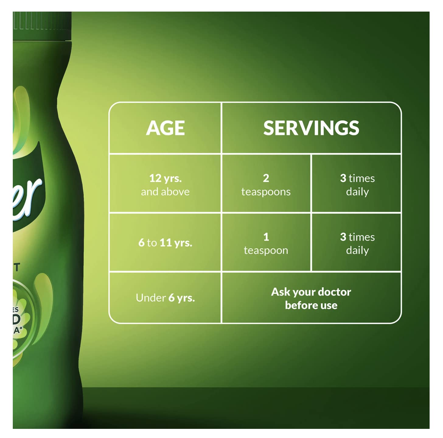 Benefiber dissolving in a beverage