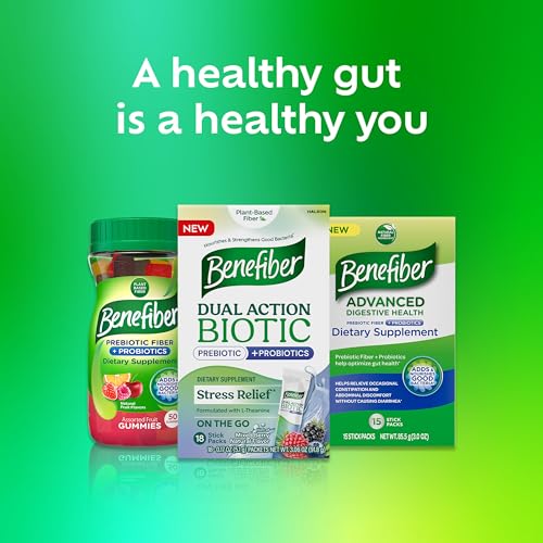 Probiotic and prebiotic blend close-up on Benefiber packaging