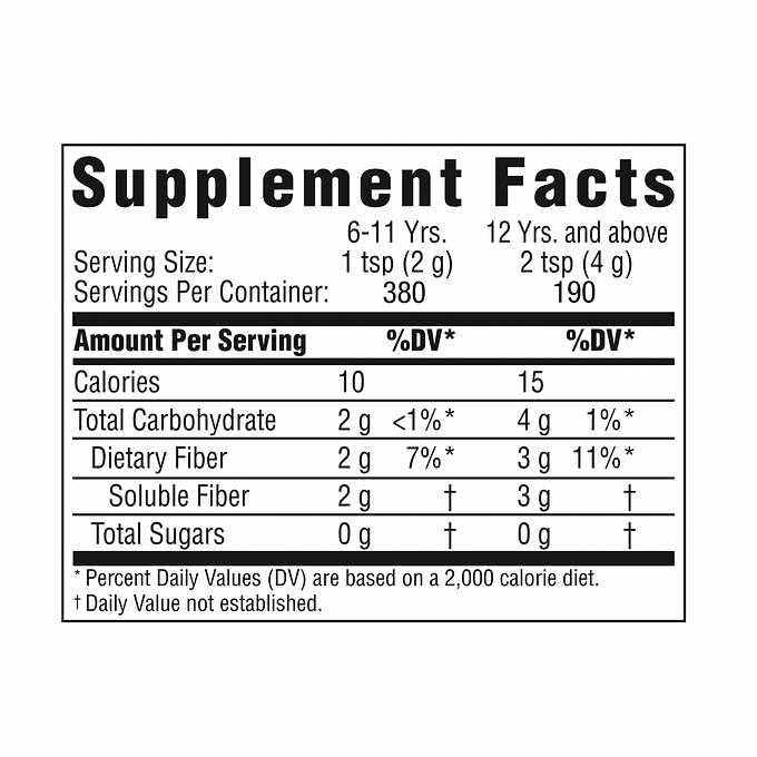 Benefiber powder being added to food or beverage