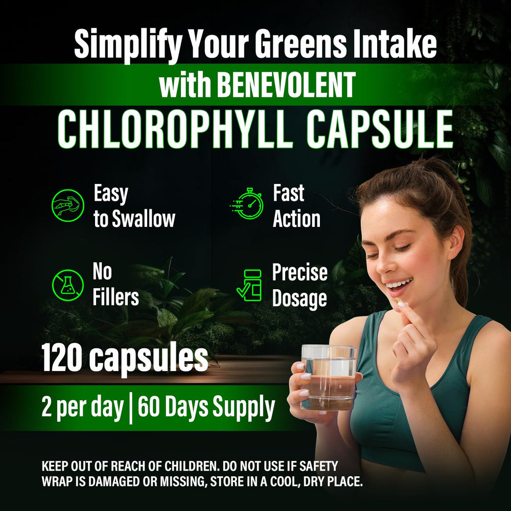 Close-up of Benevolent Chlorophyll Capsules