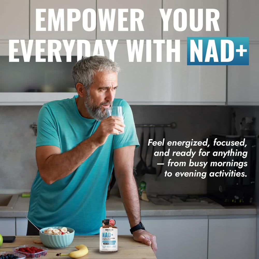 3-in-1 formula showcasing NAD+, TMG, and resveratrol