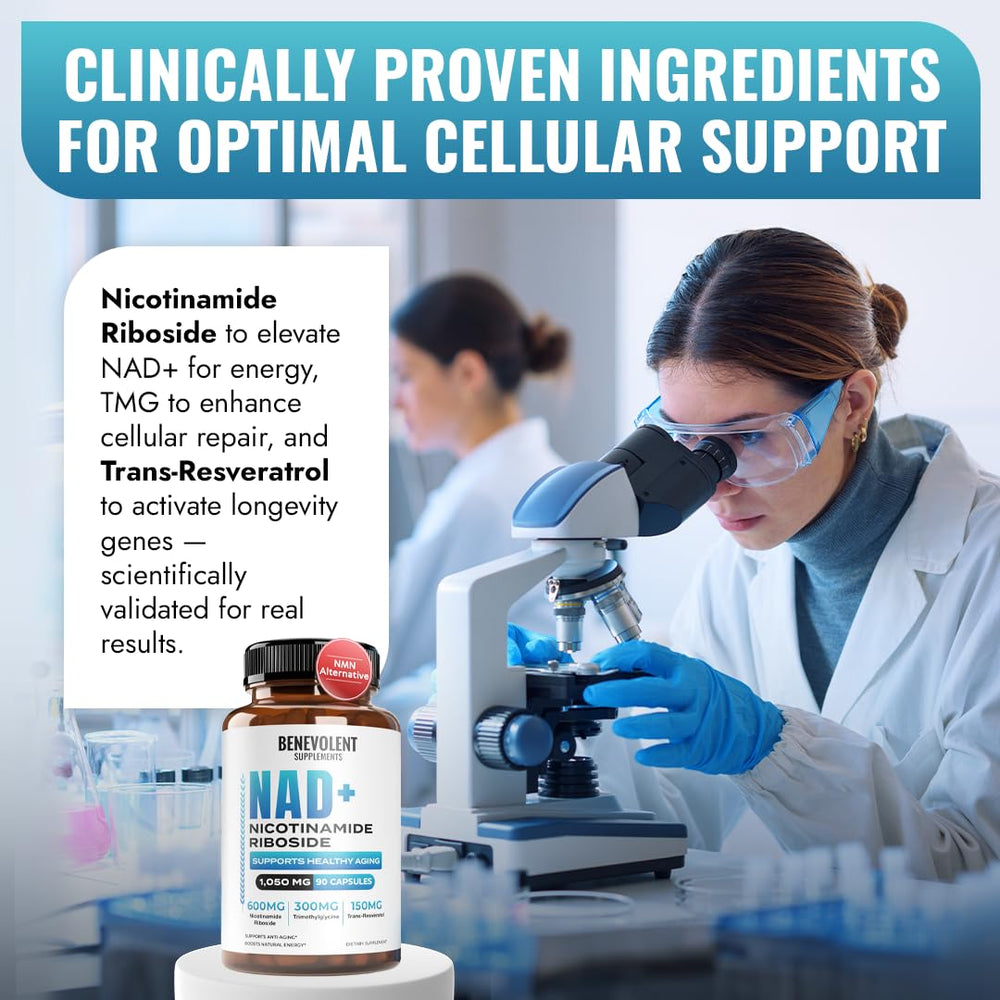 Recommended dosage chart for Benevolent NAD+