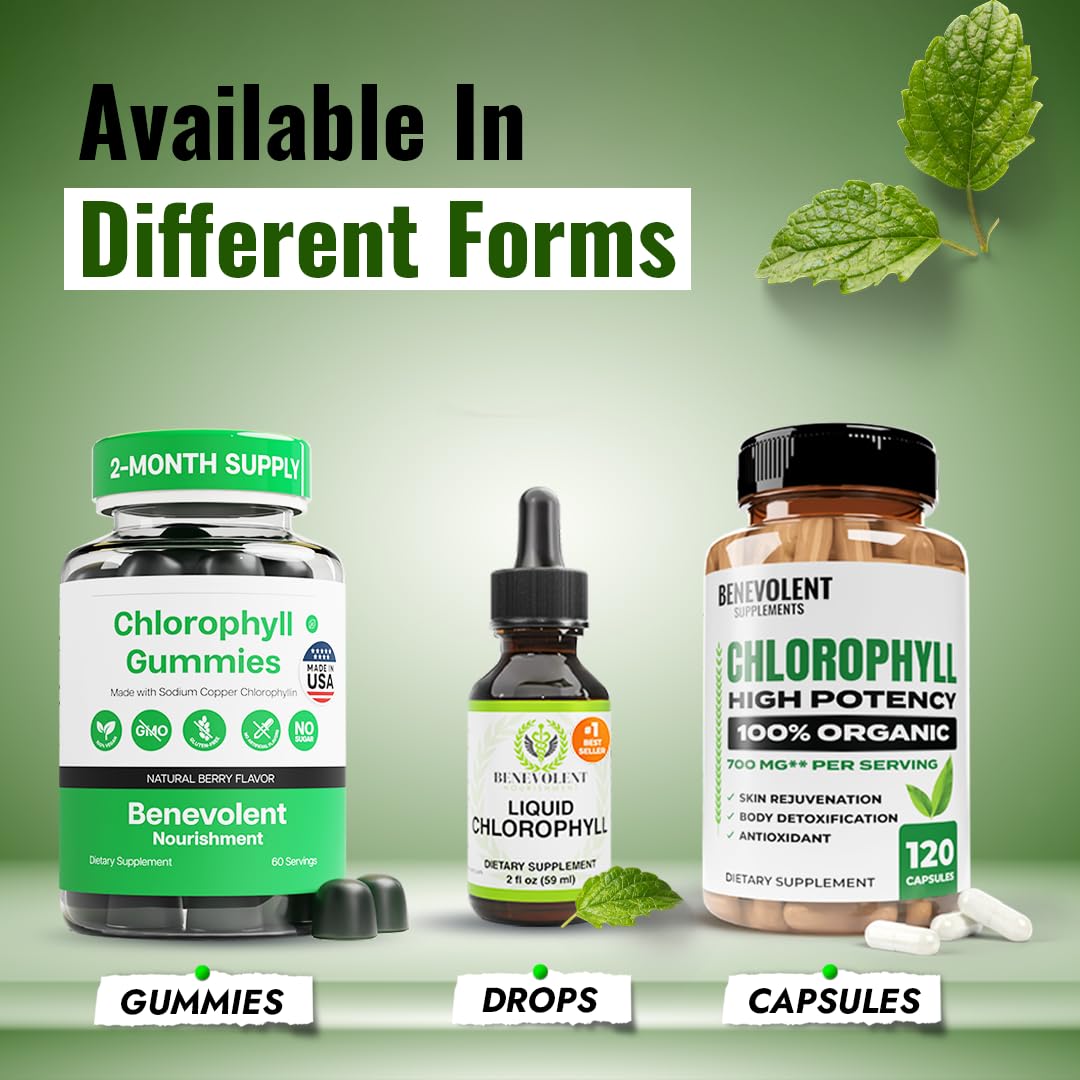 Benevolent Nourishment bottle on a desk scene communicates a trusted wellness routine.