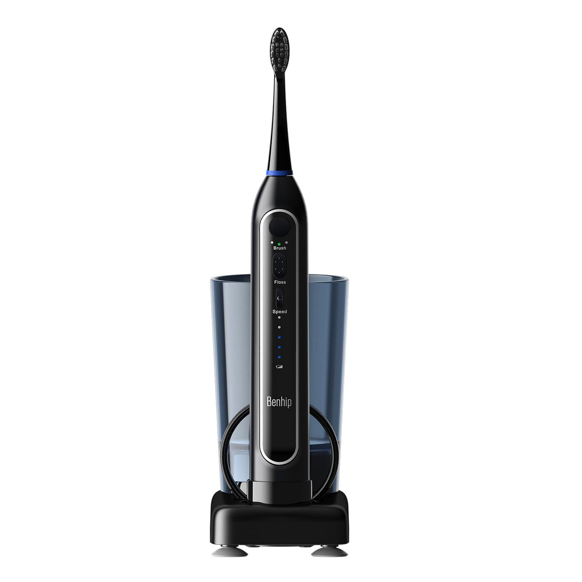 Benhip Water Flosser with Toothbrush Purple - All-in-One Flossing Electric Toothbrush