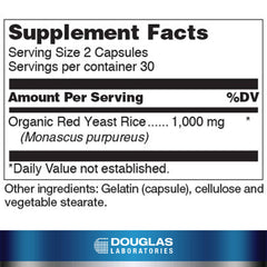 Beni Koji Red Yeast Rice 60-Capsule bottle