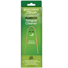 Bentodent Bamboo Tongue Cleaner – close-up bamboo handle