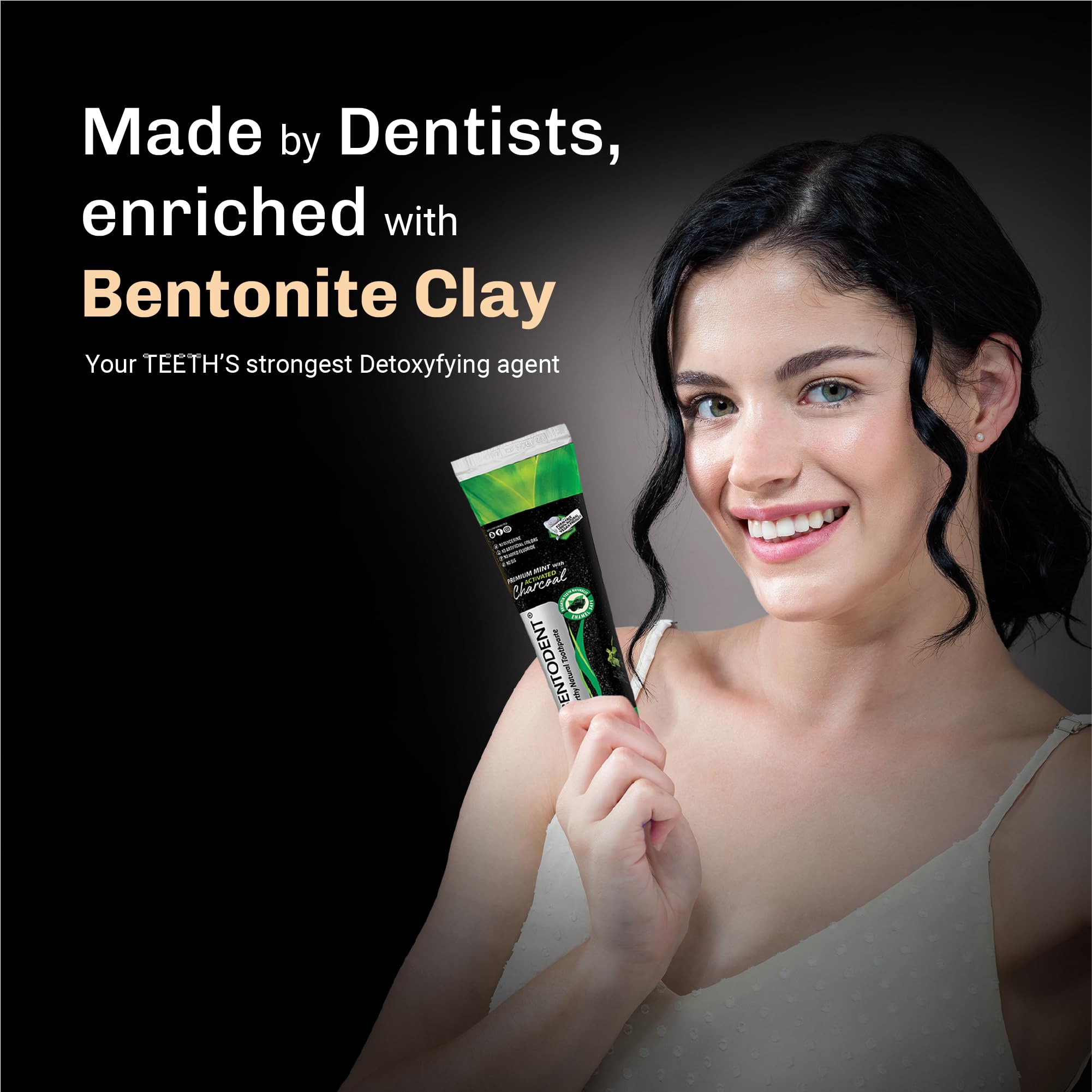 Bentodent bentonite clay and activated charcoal ingredients