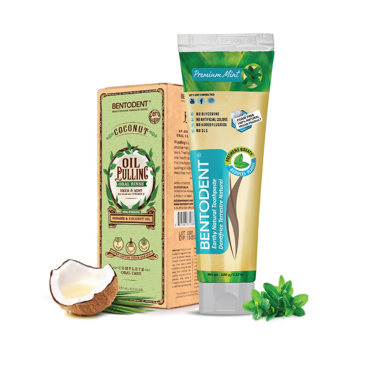 Bentodent toothpaste 100g front view