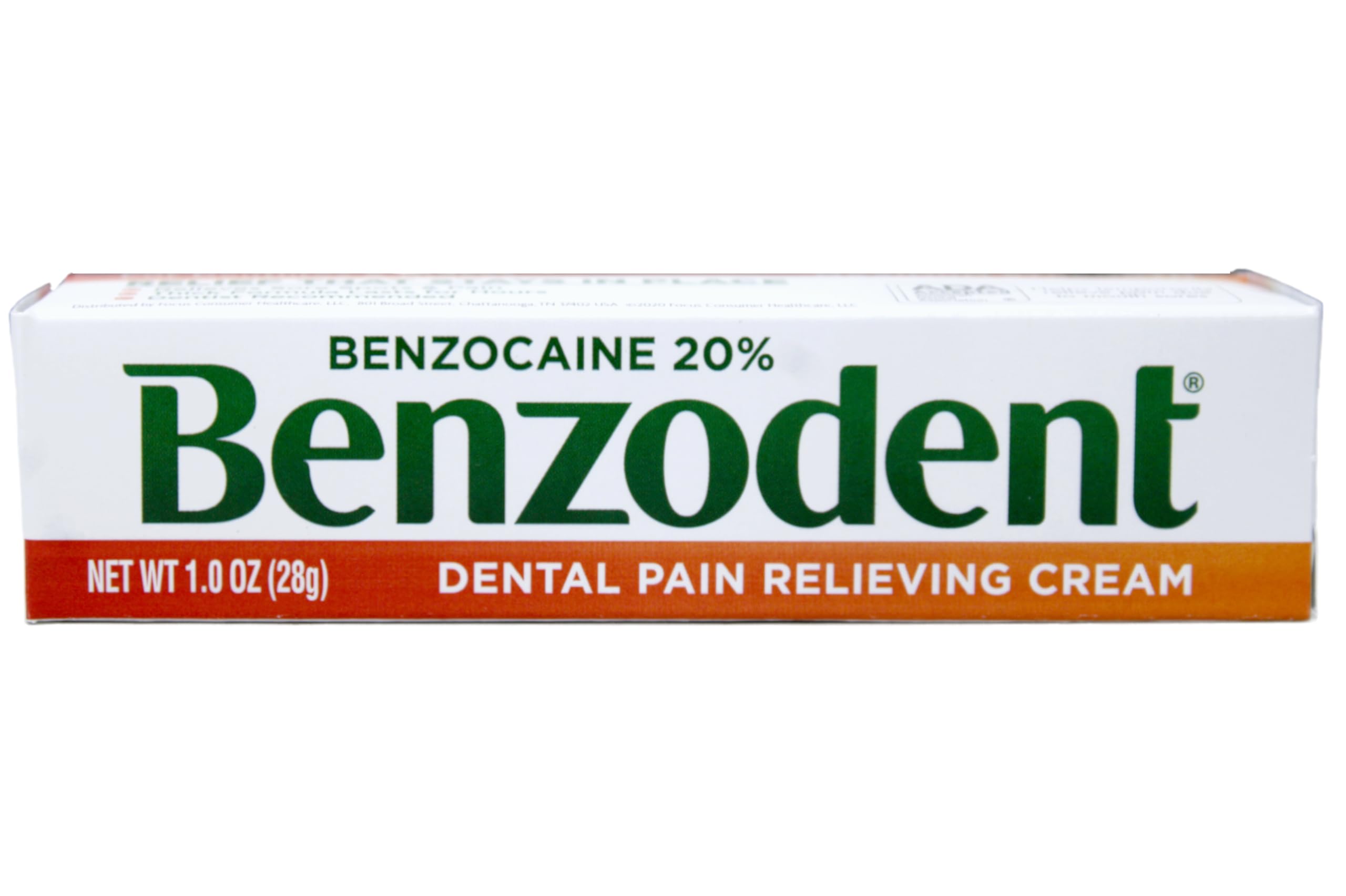Pack of 5 Benzodent pain relief cream