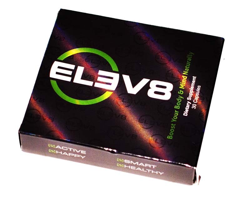 BEpic ELEV8 energy setup on workspace suggests focus during work or workouts.