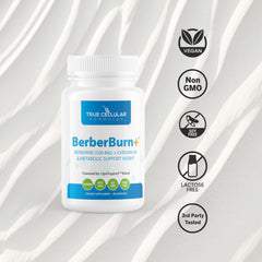 BerberBurn+ bottle back label