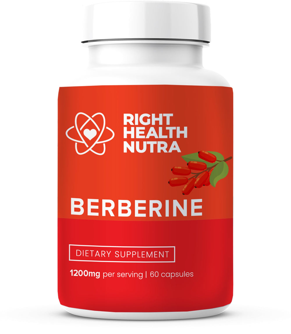 Right Health Nutra Berberine 1200mg bottle - 60 capsules