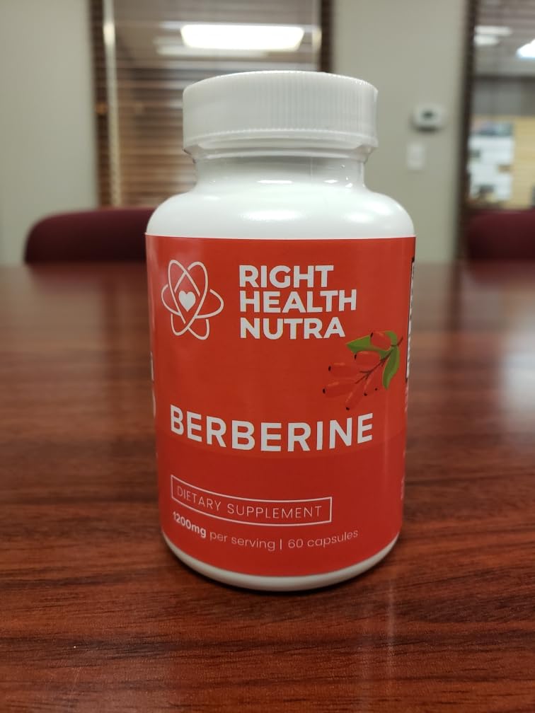 Vegan, natural berberine capsules packaging