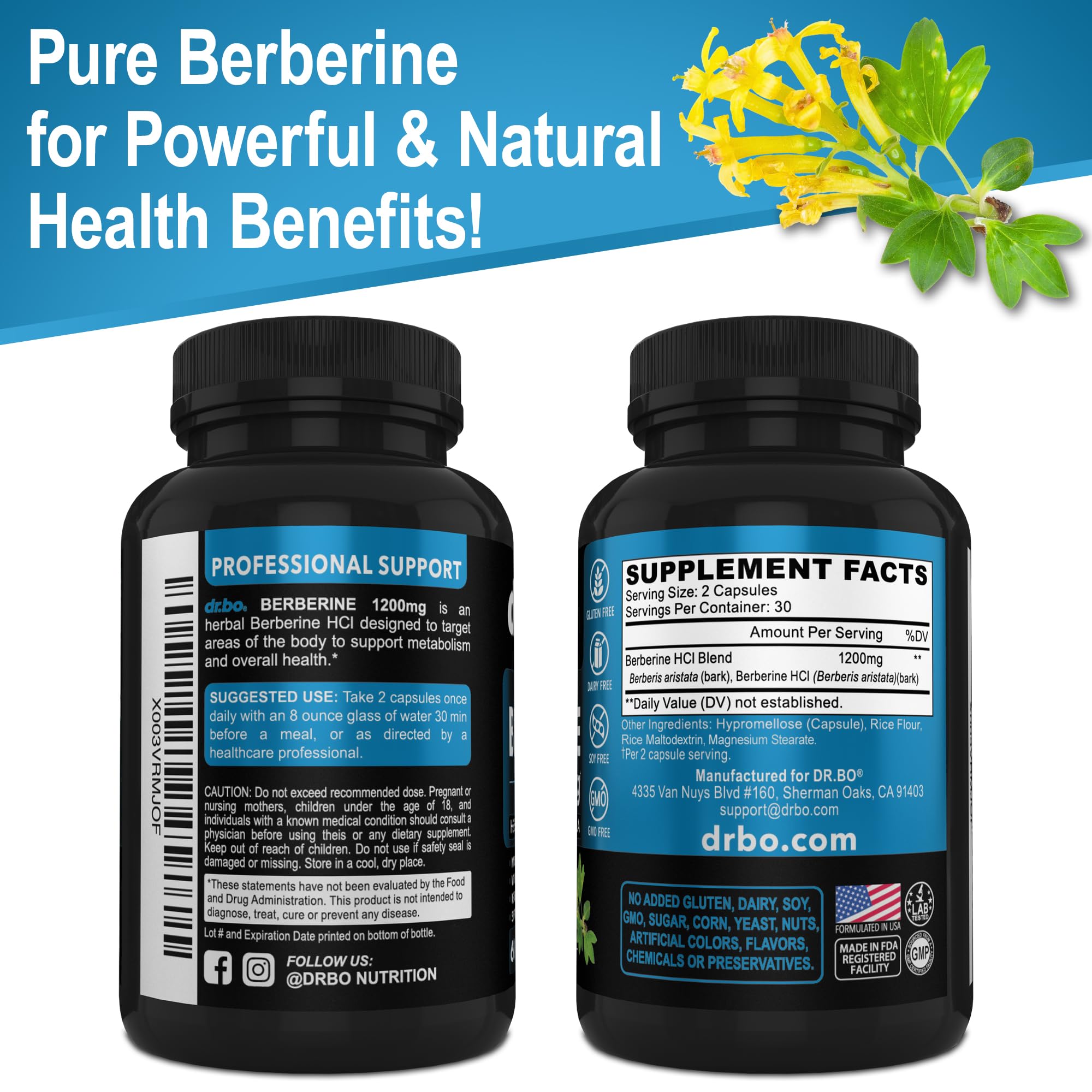 Lifestyle image of adults taking berberine capsules