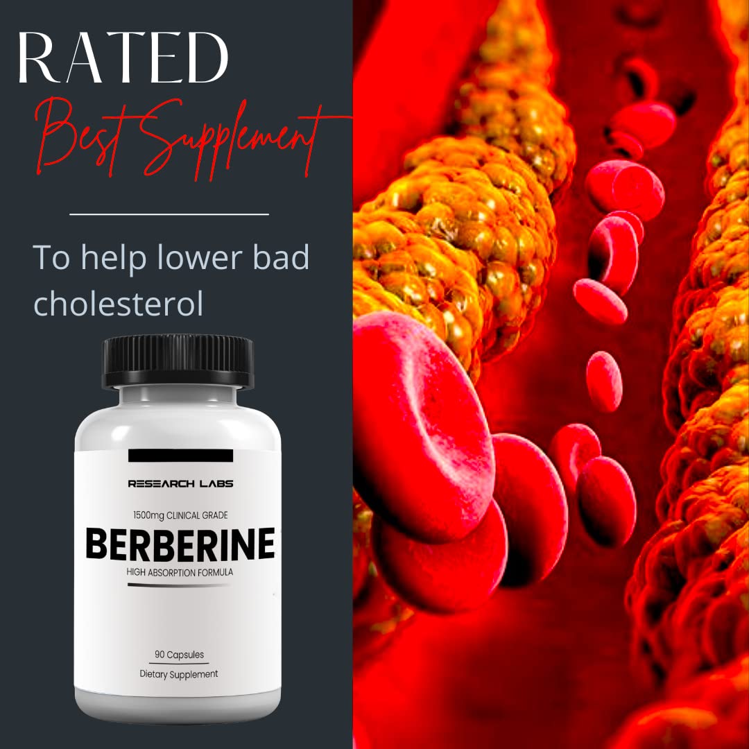 180 capsules of berberine supplement