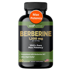 Gade Nutrition Berberine supplement bottle label