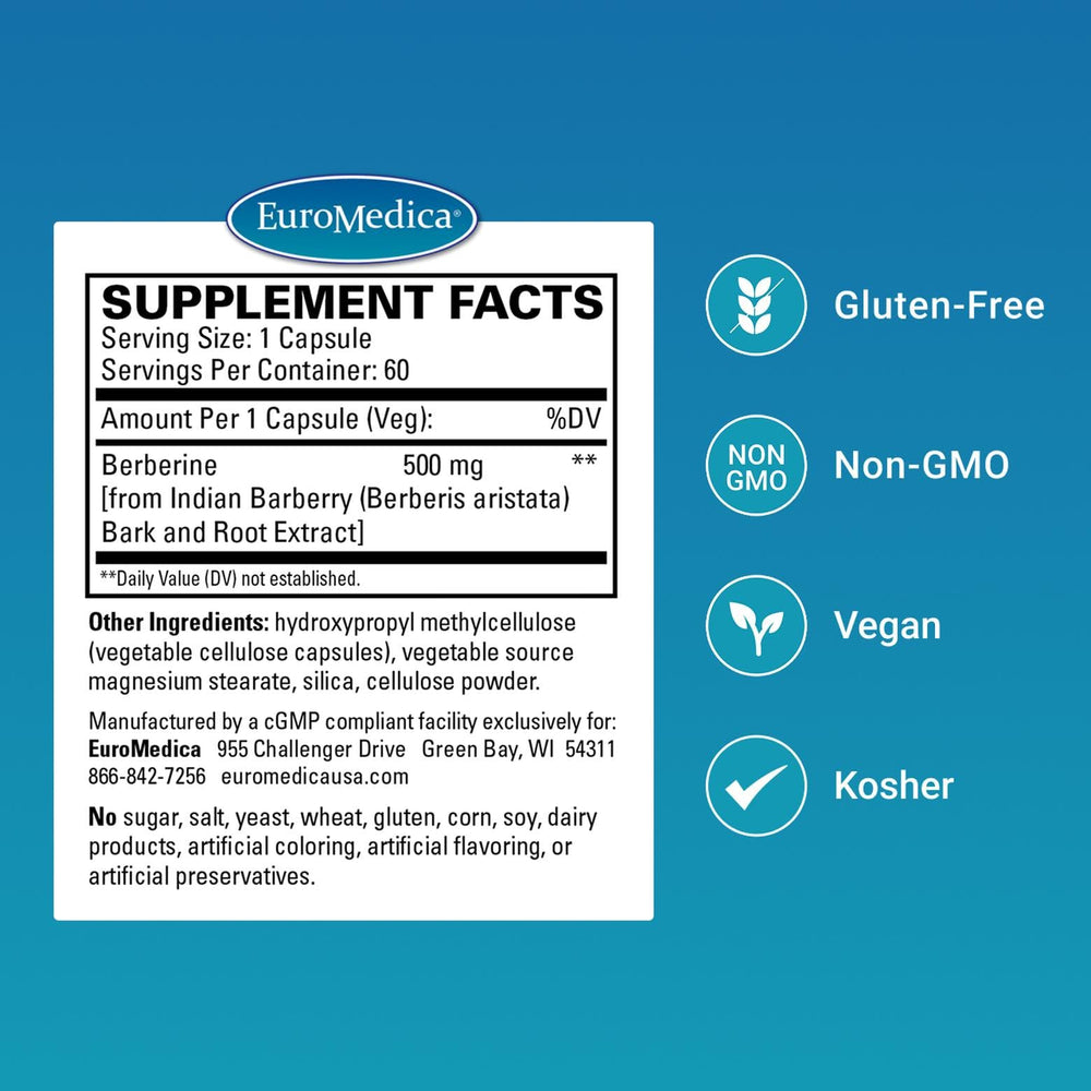 Berberine 500 mg with Indian barberry root extract