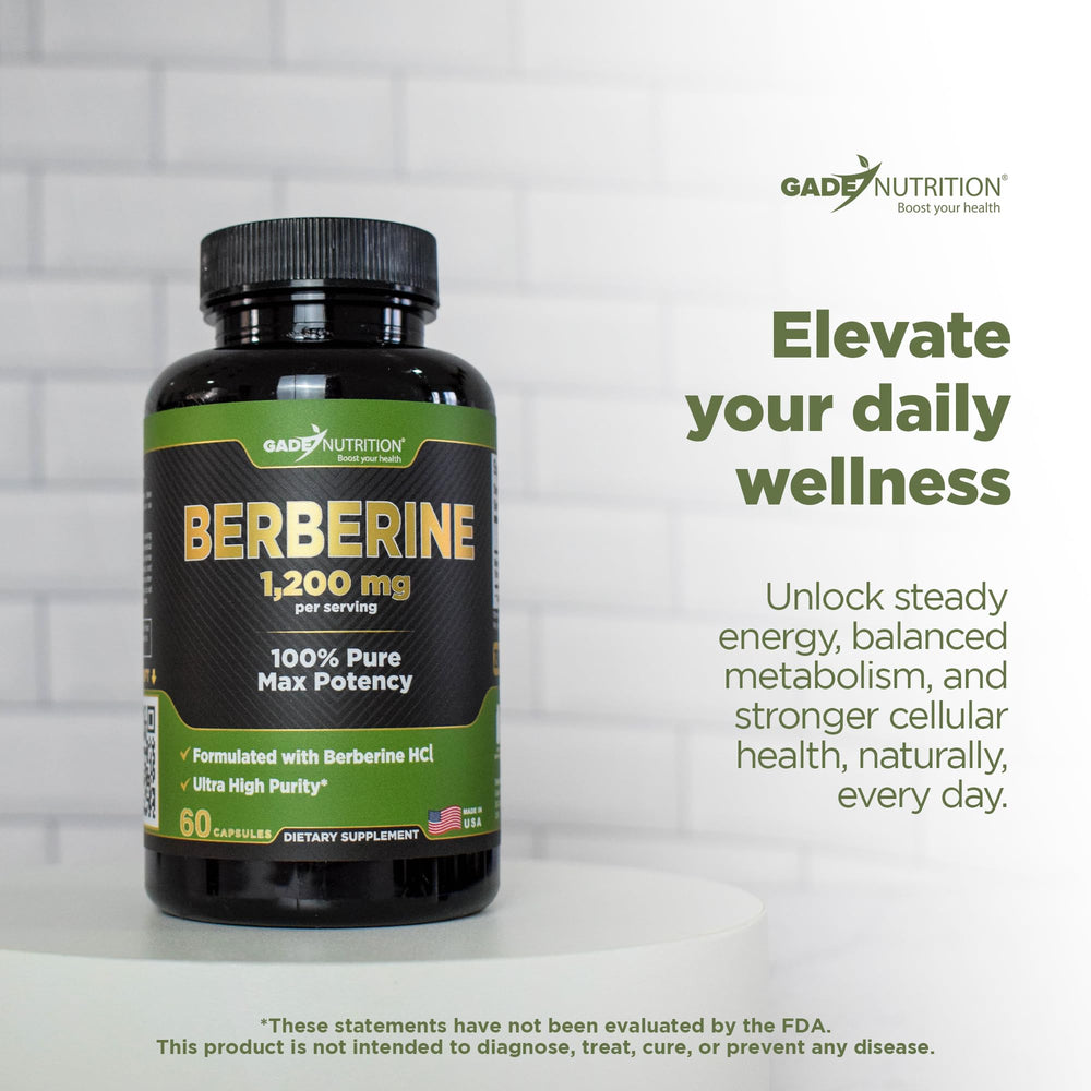 Premium Berberine supplement packaging detail