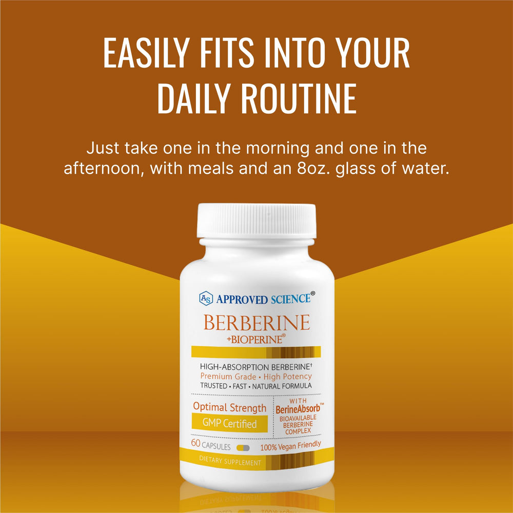 BioPerine logo with Berberine bottle